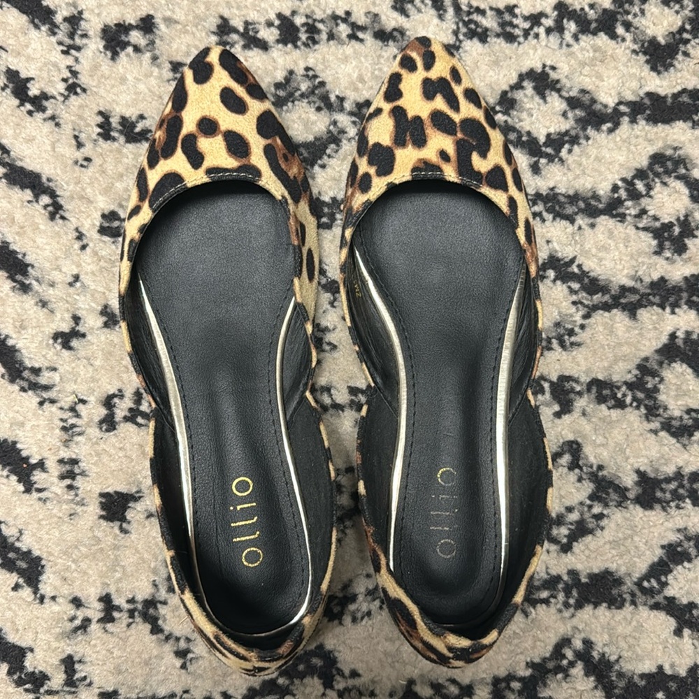 Cheetah print ballet flat